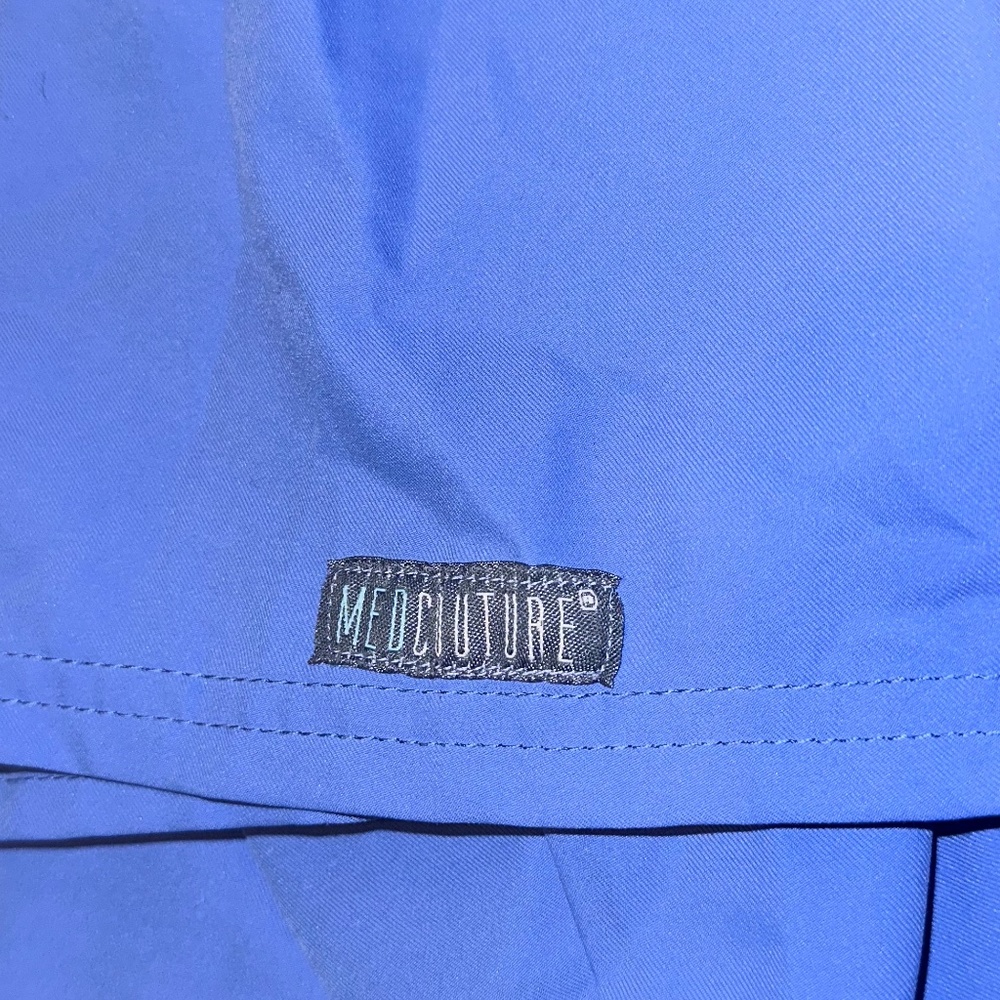 Scrub Set BUNDLE-- 2 pairs of Ceil Blue scrubs + Pink scrub jacket -- GUB & N